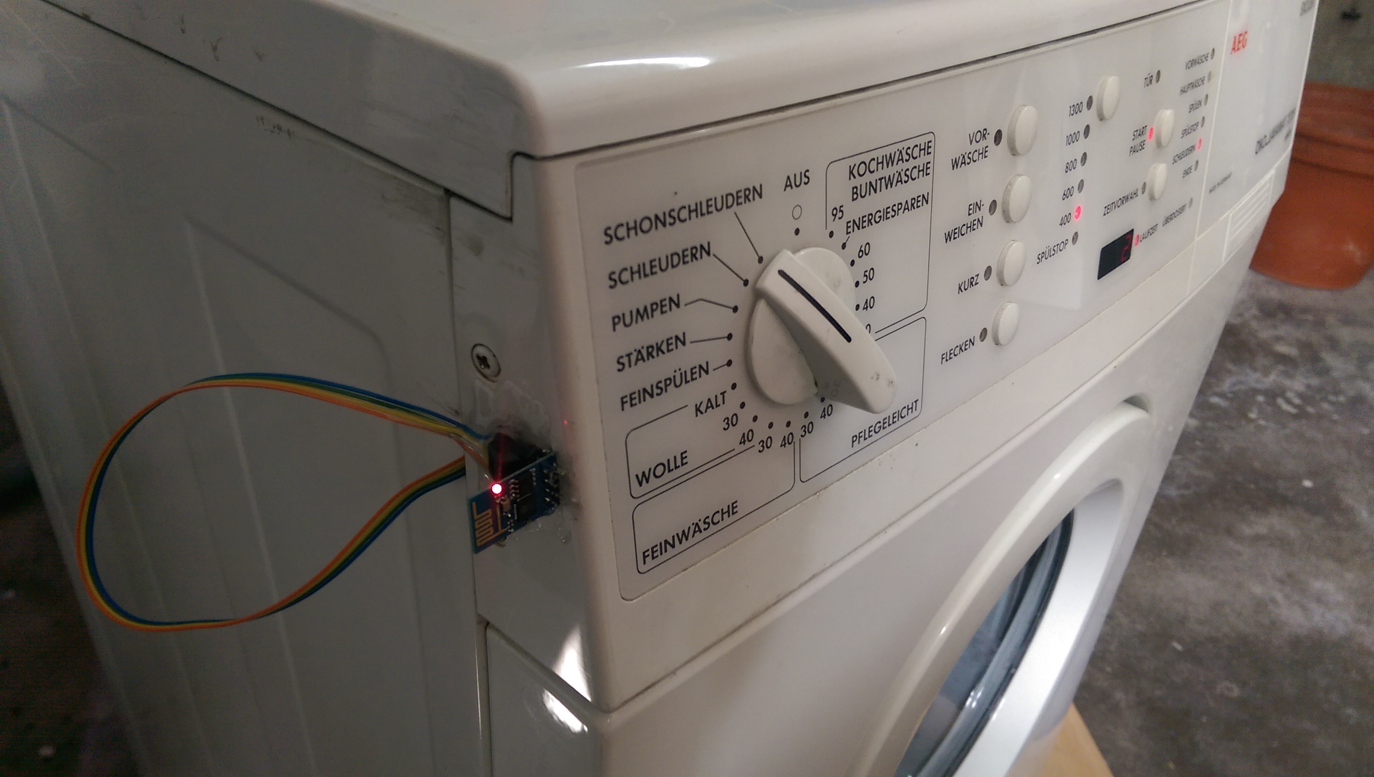 ESP8266 Internet Enabled Washing Machine