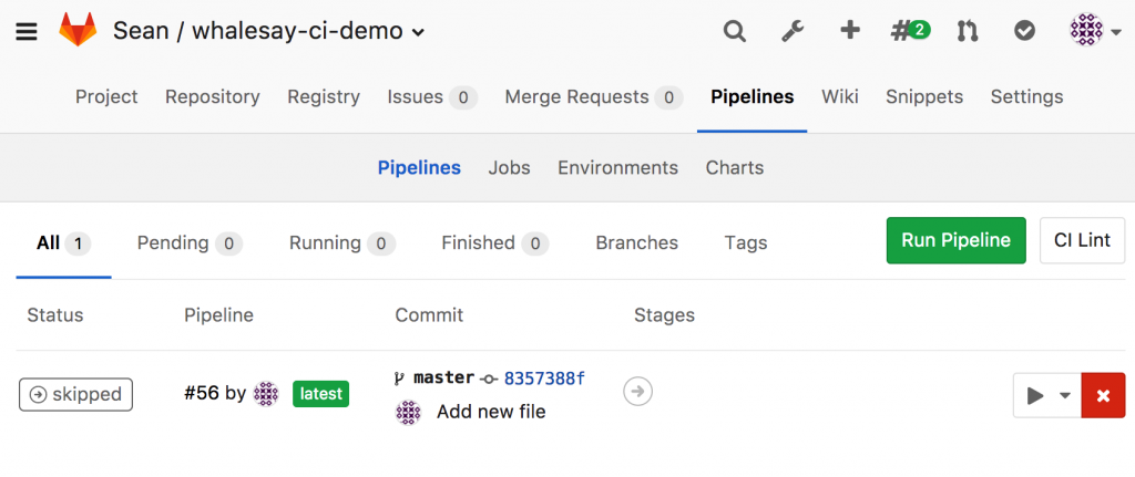 Building WhaleSay with Docker and Gitlab-CI – Sean R. Mitchell's Homepage